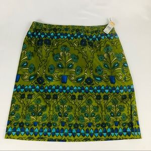 New Talbots Midi Skirt Paisley Pattern Size 12P